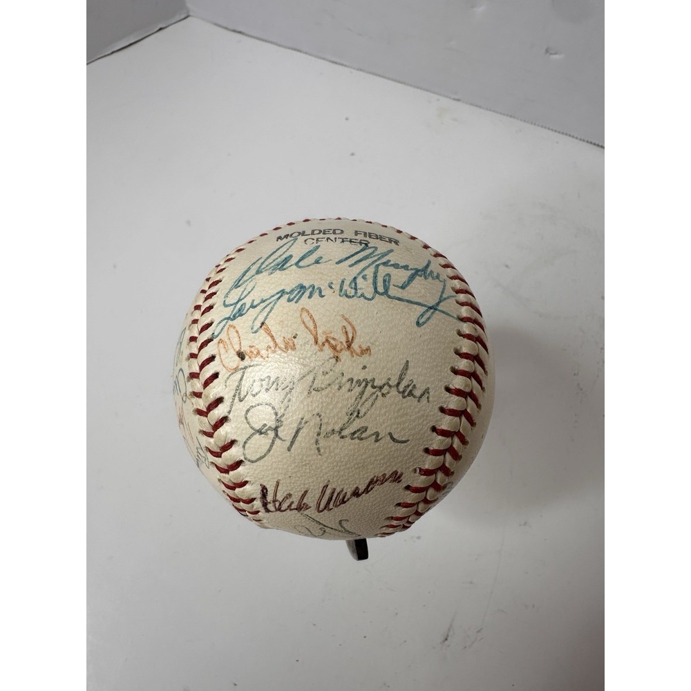 78-79 Atlanta Braves Signed Baseball Hank Aaron Dale Murphy Phil Niekro 27 Autos